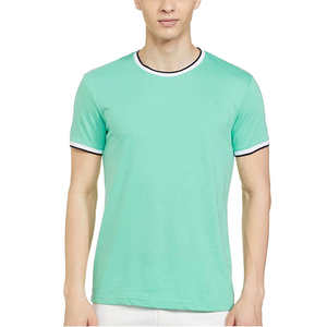 เสื้อยืดคอกลมผู้ชายคุณภาพสูง ผ้าโพลีเอสเตอร์/คอตตอน แคนวาส แห้งเร็ว ระบายอากาศได้ดี สีขาว เนื้อหนา สำหรับฤดูร้อน สไตล์คลาสสิก - Product Image 1