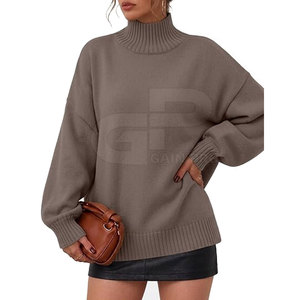 Sudadera de Moda para Mujer con Cuello Alto, de Algodón, Manga Larga, Personalizada, Deportiva, para Gimnasio, Entrenamiento, Casual, Ropa de Calle, Abrigo Cálido - Product Image 3
