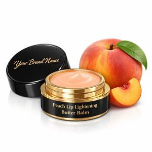 Private Label Peach <b>Lip</b> Lightening Butter <b>Balm</b> Moisturizing <b>Lip</b> Butter for Softening & Nourishing OEM Wholesale Healthy <b>Lip</b> Care - Product Image 3
