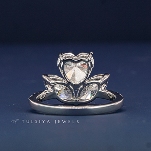 Anillo de Diamante Cultivado en Laboratorio de Oro de 14K para Mujer, Anillo Delicado Minimalista con Diamante Sintético, Joyería Fina Elegante para Uso Diario - Product Image 3