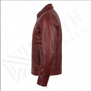 Veste de moto en cuir véritable pour homme de qualité supérieure, nouvelle arrivée, vestes de moto d'hiver, protections amovibles, personnalisables - Product Image 3