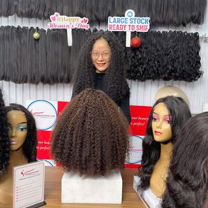 Prix d'usine, perruque vietnamienne naturelle ondulée de haute qualité, extensions de cheveux vierges, cuticules alignées, sans nœuds, mèches de perruque non traitées - Product Image 6