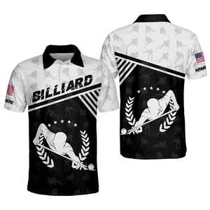 Camiseta Polo Deportiva de Manga Corta con Estampado Digital para Hombre, de Secado Rápido, Sublimada - Product Image 3