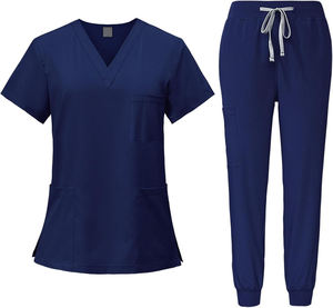 Medical Scrubs Set Breathable Comfortable <b>Fabric</b> Supporting Movement for Daily Clinical Tasks and Healthcare Work - Product Image 4