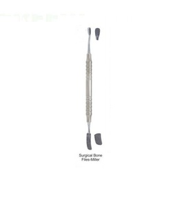 Râpe à os Miller chirurgicale dentaire double extrémité en acier inoxydable, instruments parodontaux - Product Image 4