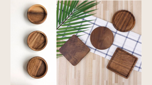 [BEST SELLER] | Customized <b>Wooden</b> Coasters Engraved Logo Drink <b>Mat</b> For Restaurant Bar Cafe <b>Table</b> Protection from Vietnam - Product Image 2