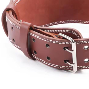 Weight Lifting Belt Premium Leather Gym Support Belt For Powerlifting Bodybuilding Squats Deadlifts <b>Strength</b> Training - Product Image 4