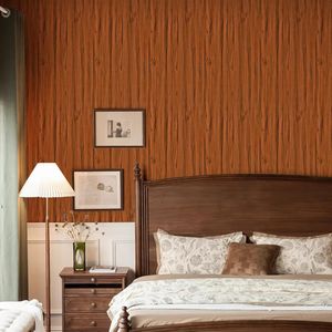 Carta da Parati Adesiva Effetto Legno di Ciliegio Vintage 17.3"x200" Vinile Autoadesivo Rimovibile Finto Legno - Product Image 5