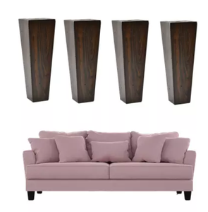 Custom Solid Wood Square <b>Sofa</b> <b>Legs</b> for Furniture <b>Replacement</b> Couch Cabinet Table OEM Factory Solid Wood Square Furniture - Product Image 2