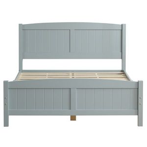 Letto in Legno Grigio Curvo con Struttura in Pino a Singolo Strato e Design a Righe Verticali - Product Image 4