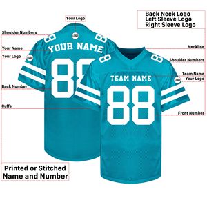 Fabricant de maillots de football américain en gros – Polyester, maille, logo personnalisé, patch brodé, tenues d'équipe durables, commandes en gros - Product Image 5