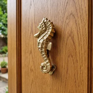 Support de porte, fenêtre et étagère en fer blanc antique RAJVASANT RVE IDK 5037, durable et robuste, motif hippocampe - Product Image 5