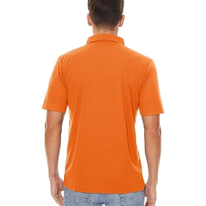 Men's Navy <b>Blue</b> Short Sleeve Pique <b>Polo</b> <b>Shirt</b> Casual Solid Button Collar Top Regular Fit - Product Image 5