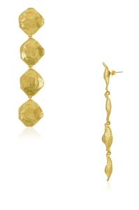 Boucles d'oreilles en laiton finition antique de qualité export pour femmes, bijoux ethniques traditionnels pour festivals, mariages et usage quotidien, en vente - Product Image 2