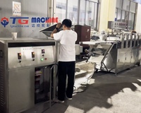 Automatische kauwgom extrusielijn, bubblegum meng- en extrusiemachine, kauwgom vorm- en snijmachine