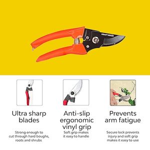 Tijeras de podar manuales para semillas, 1 unidad, cortador de jardinería de alta resistencia, cortador de plantas para el hogar y jardín, recortador de ramas de madera, tijeras robustas para tallos - Product Image 4