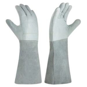 Top-Ranked CE Certified Heavy Duty Grain Split Leather TIG Welding <b>Gloves</b> with Cotton Liner Reflective Safety - Product Image 1
