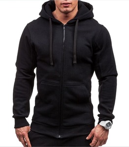 Sweat à capuche épais pour homme 100 % coton, brodé sur mesure, style streetwear, avec doublure polaire pour l'hiver, pull thermique - Product Image 2
