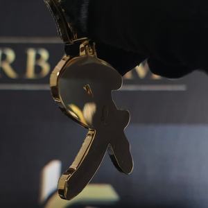 จี้รูปตัวอักษรแบบกำหนดเองประดับเพชรโมอิสซาไนต์ VVS เงินแท้ 935 พร้อมห่วง 7 ห่วง สไตล์ฮิปฮอป - Product Image 4