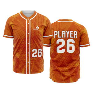 Dernière tendance : Maillot de baseball personnalisé à boutons en tissu mesh, séchage rapide, vêtements de sport, fournisseur OEM ODM - Product Image 1