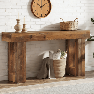 Consolle Lunga Moderna di Lusso in Legno Massello, Arredamento Contemporaneo per Ingresso, Appartamento, Hotel, Soggiorno - Product Image 1