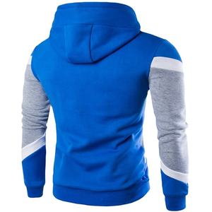 Sudadera con capucha para hombre de tela transpirable térmica de manga larga hecha a medida de color sólido de secado rápido al por mayor - Product Image 2