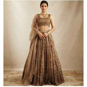 Diseñador Lehenga Choli para Fiestas Bordado Trabajo Moda Desgaste - Product Image 6