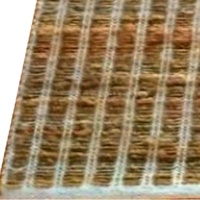 Tapis rectangulaire moderne antidérapant en jute et coton tissé à la main à rayures, style Dhurry indien, pour usage intérieur domestique, tissage plat
