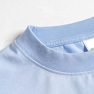 Créez Votre Propre Logo Imprimé sur des T-shirts pour Hommes Effet Délavé 100% Coton Respirant Écologique Séchage Rapide Vêtements Casual à la Mode - Product Image 4