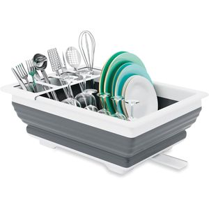 Escurridor de Platos Plegable y Portátil, Organizador de Vajilla, Ahorro de Espacio, Almacenamiento de Cocina para Autocaravanas y Remolques de Viaje - Product Image 1