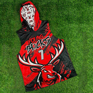 Camisetas de Fútbol Americano con Capucha Dri Fit 7v7 Personalizadas, Camisetas sin Mangas de Compresión, Ropa Deportiva de Alto Rendimiento, Nombre del Equipo Personalizado - Product Image 2