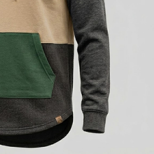 Hoodie personnalisé en coton mélangé doux, design queue allongée, pour la tonte des moutons, OEM ODM, personnalisation de marque - Product Image 2