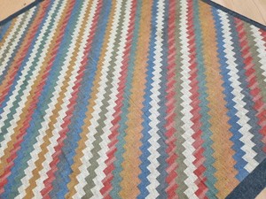 Alfombra Kilim Hecha a Mano con Patrón Geométrico, Tejido Plano de Lana y Acrílico, Rectangular, para Sala de Estar, con Base de Yute - Product Image 5