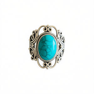 Designer <b>Turquoise</b> Fashion <b>Ring</b> 6.6 Grams - Product Image 2
