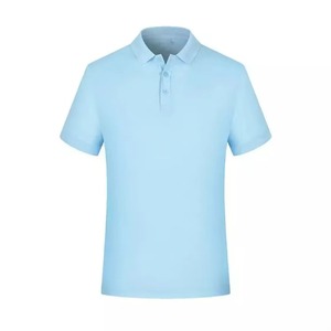 Polo de Punto para Hombre, Manga Corta, Color Sólido, Cierre de Botones, Ropa Casual, Negro, Azul, Rojo, Azul Claro, Personalizable, Venta al Por Mayor, OEM - Product Image 5