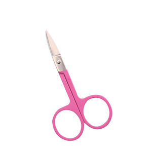 Tijeras Profesionales Curvas de Acero Inoxidable para Pestañas, Herramienta de Belleza para Recortar Cejas y Maquillaje - Product Image 3