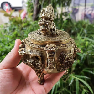 Brûleur d'encens Bakhoor traditionnel du Moyen-Orient, porte-encens pour Oud, écologique et durable pour un look vintage - Product Image 4