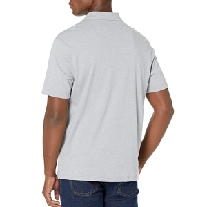 Camiseta Polo de Manga Corta Lisa para Hombre, Ropa Cómoda para el Día a Día - Product Image 3
