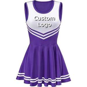 Uniforme Personalizado de Animadoras para Adultos, Top sin Mangas con Estampado por Sublimación y Falda Plisada, Conjunto de Dos Piezas para Equipo - Product Image 2