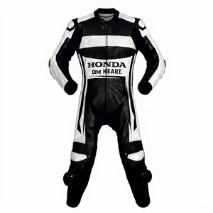 ชุดแข่งมอเตอร์ไซค์ Marc Marquez MotoCP รุ่น Zonda ทำจากหนังวัว/หนังจิงโจ้ สำหรับขี่มอเตอร์ไซค์/จั๊มสูทขี่มอเตอร์ไซค์/ชุดหนังมาตรฐาน CE ระดับ 2 - Product Image 1
