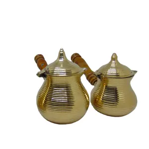 Latest Collection High Selling Kettle Lining Design Brass Turkish Tea Pot From Indian Supplier