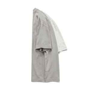 Camiseta Oversize de Algodón Grueso para Hombre, Estilo Urbano, Hombros Caídos, Ajuste Holgado, Cuello Redondo, Lisa, de Color Sólido - Product Image 4
