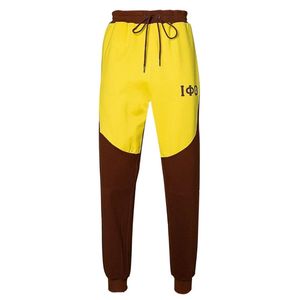 Pantalones Deportivos Iota Phi Theta Tech Fleece Marrón Dorado, Ropa Griega, Pantalones de Fraternidad, Pantalones Deportivos Premium, Ajuste Elegante - Product Image 1