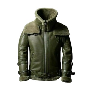 Vestes en cuir pour hommes de conception haut de gamme, style vintage d'hiver, séchage rapide, respirantes, devant droit, options personnalisables, service OEM - Product Image 2