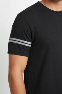 Camiseta de Hombre a Rayas, 100% Algodón Interlock, 260g, con Estampado Digital - Product Image 5
