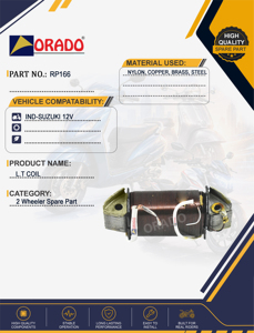 Bobina de encendido Suzuki 12V de calidad de exportación para repuestos de motocicletas en India. - Product Image 3