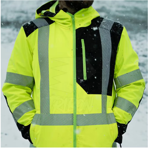 Veste de travail TRIBON SPORTS pour homme, haute visibilité, réfléchissante, respirante, séchage rapide, certifiée CE, coton/polyester, prix bas - Product Image 5