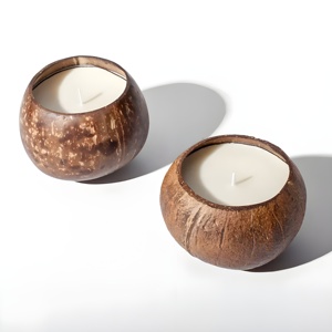 Coconut Shell <b>Candles</b> <b>Gift</b> Set Bulk Order Only - Product Image 4