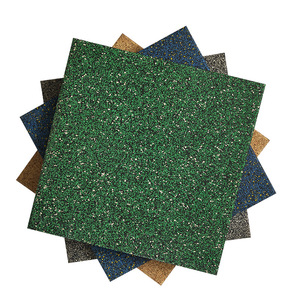 Dalles de sol en caoutchouc EPDM recyclé, emboîtables, antichoc et absorbant les chocs, pour la salle de sport et les stands de tir - Product Image 1