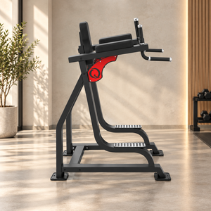 QLI QLRD065 Máquina de fitness comercial de alta calidad y duradera con carga de placas para gimnasio, equipo para elevación de piernas y dip, material de acero al por mayor - Product Image 1